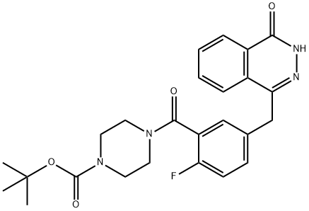 4-[2-氟-5-[(4-氧代-3,4-二氫酞嗪-1-基)甲基]苯甲 ?；鵠哌嗪-1-羧酸叔丁酯 